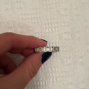 Emerald cut ring